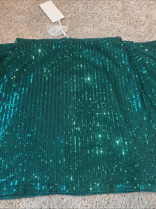 Grace Karin Dresses & Skirts - Grace Karin Emerald Sequin Mini Skirt